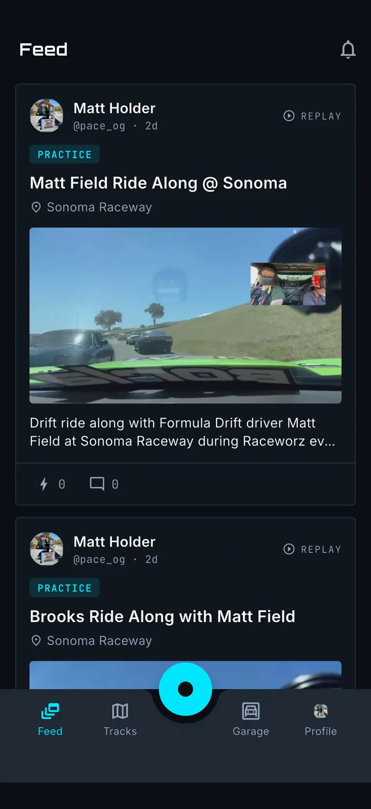 Following feed